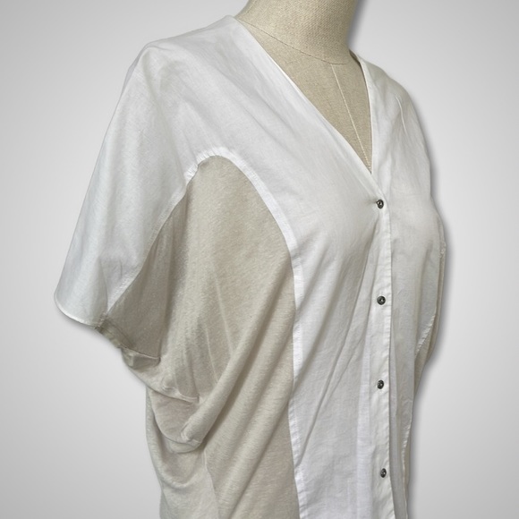 { Helmut Lang } - Short Sleeve Button-Up Shirt - Picture 3 of 4